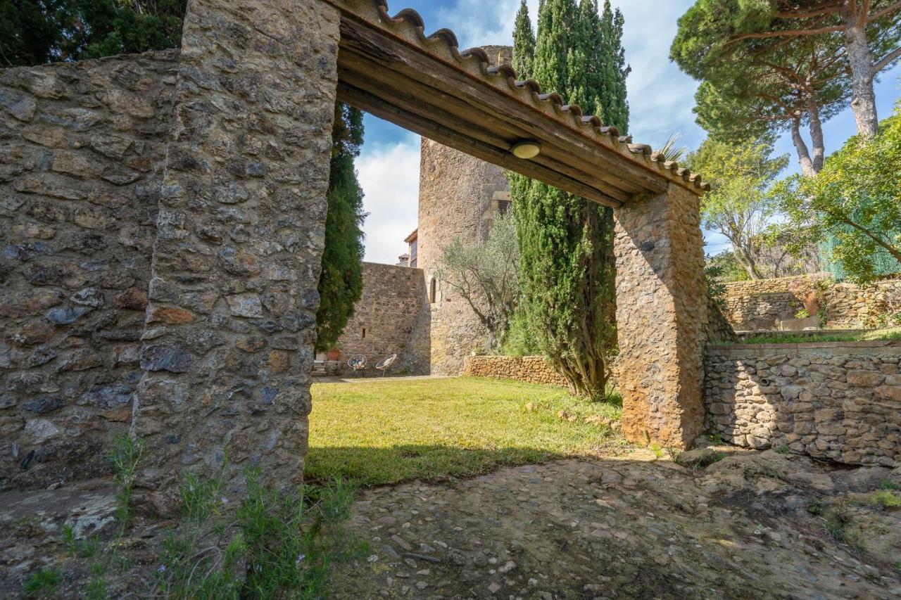 Castillo Can Xirau, Propiedad Exclusiva Con Piscina & Aircon Villa Santa Susanna Dış mekan fotoğraf