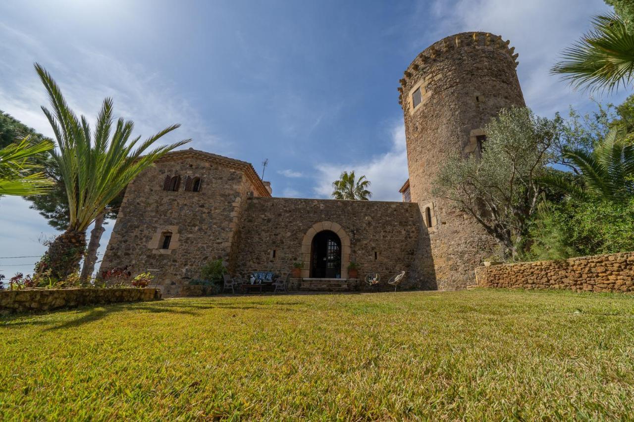 Castillo Can Xirau, Propiedad Exclusiva Con Piscina & Aircon Villa Santa Susanna Dış mekan fotoğraf